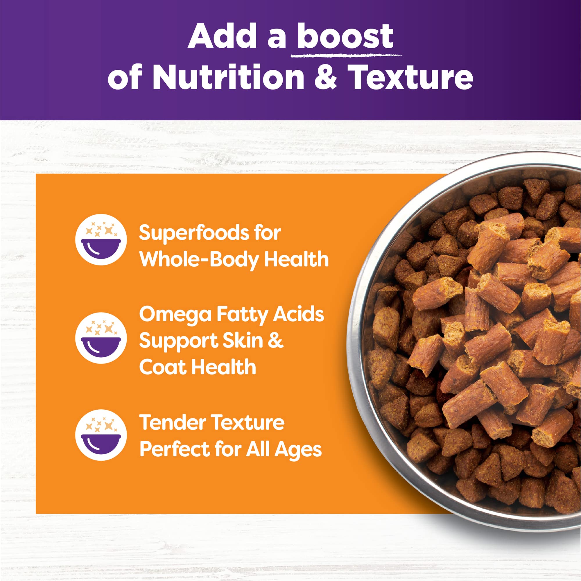 Resealable Wellness Bowl Boosters bag keeps topper fresh