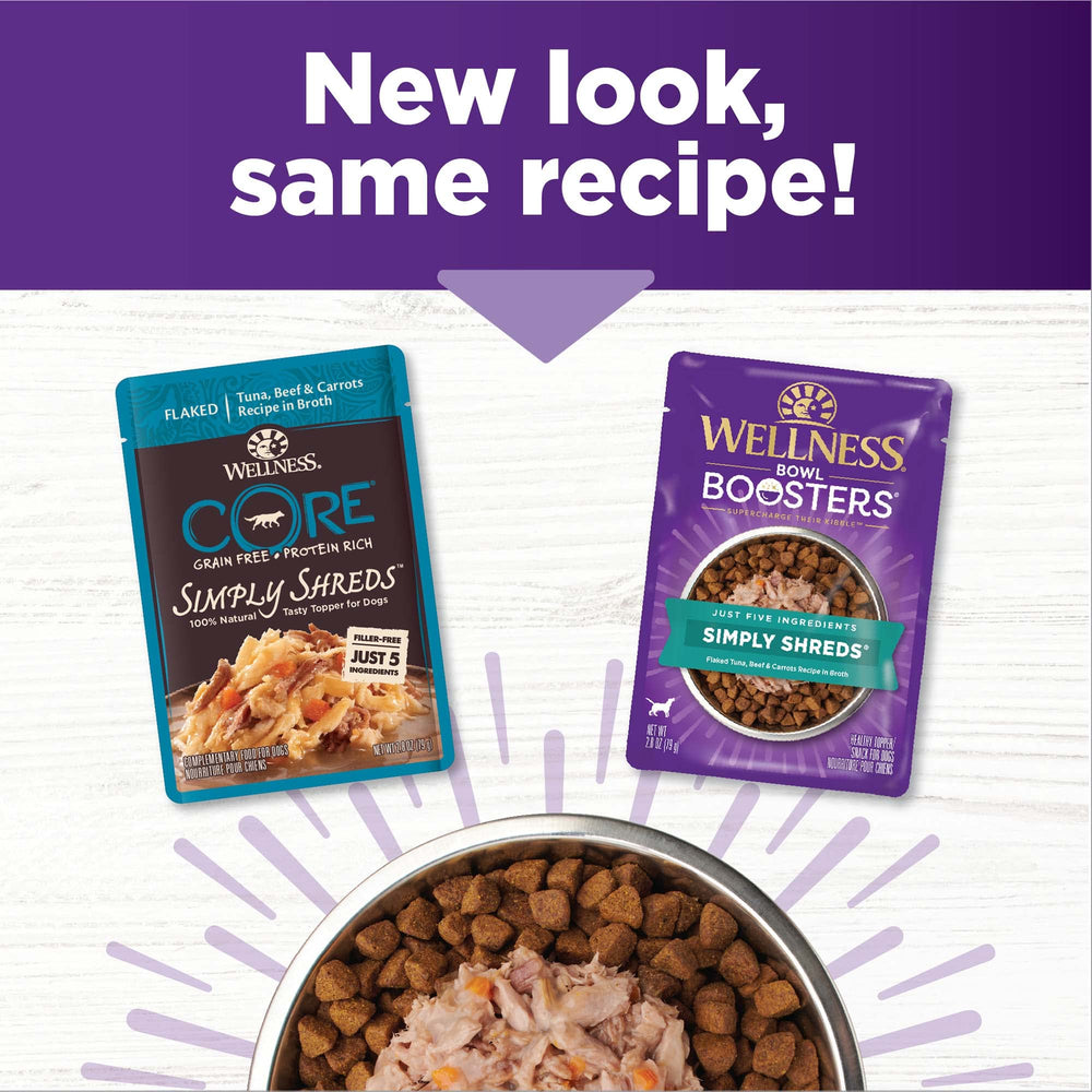 Wellness Bowl Boosters Simply Shreds carrot dice for natural crunch