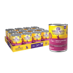 Wellness Complete Health Pate can with smooth texture for adult cats.