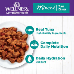 Wellness Complete Health cat food developed with nutritionists and veterinarians for balanced nutrition.