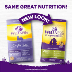 Wellness Complete Health ingredients closeup featuring chicken and peas in a wholesome recipe