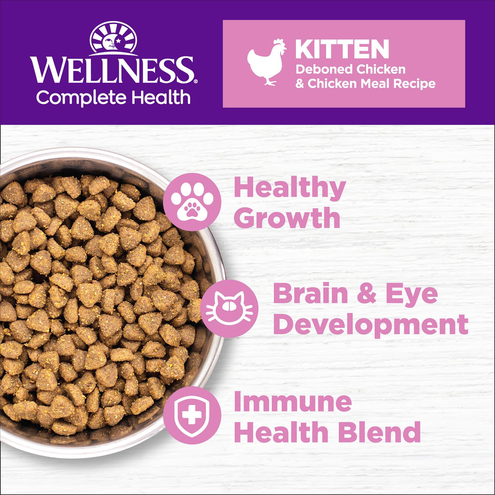 Wellness kitten grain-free kibble with taurine for eye and heart health