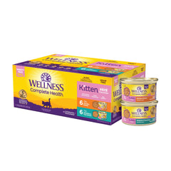 Wellness Complete Health kitten chicken pate serves a protein-rich meal.