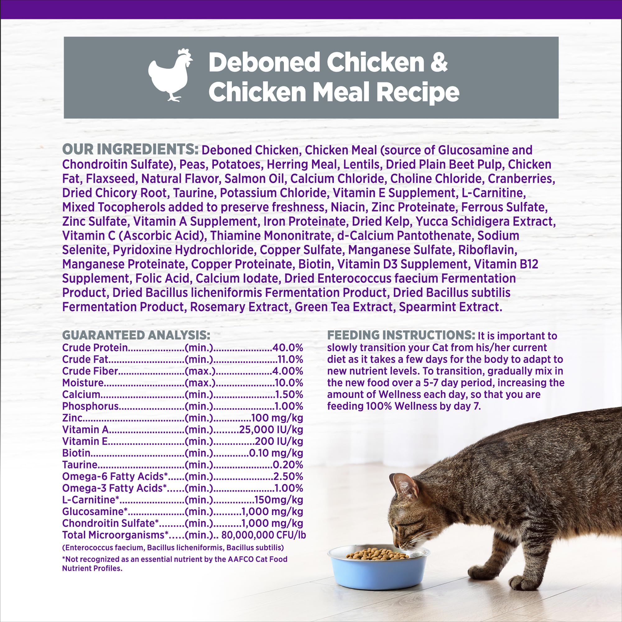 Made in USA seal with Wellness; high-quality ingredients