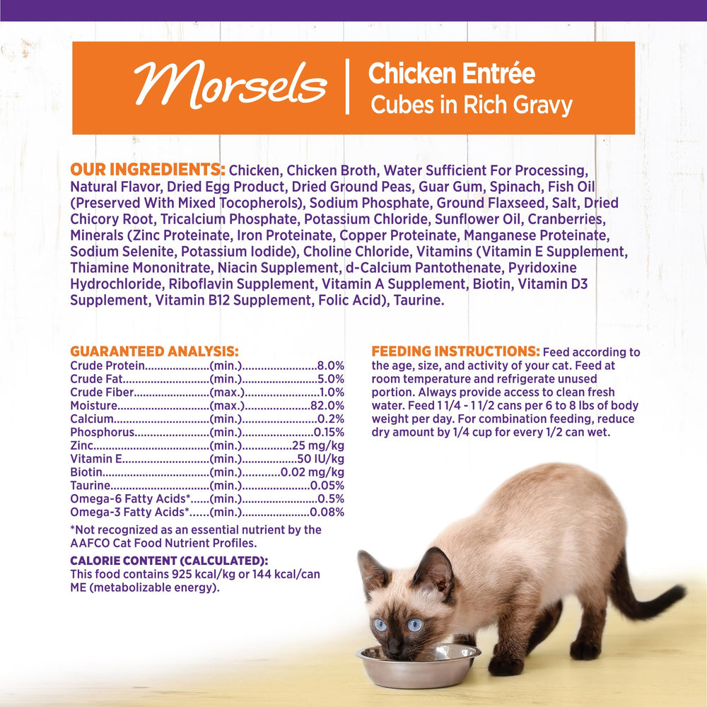 Wellness Complete Health Morsels adult-cat-enjoyment showing a satisfied cat