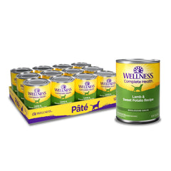 Wellness Complete Health Pate for adult dogs with lamb and sweet potato
