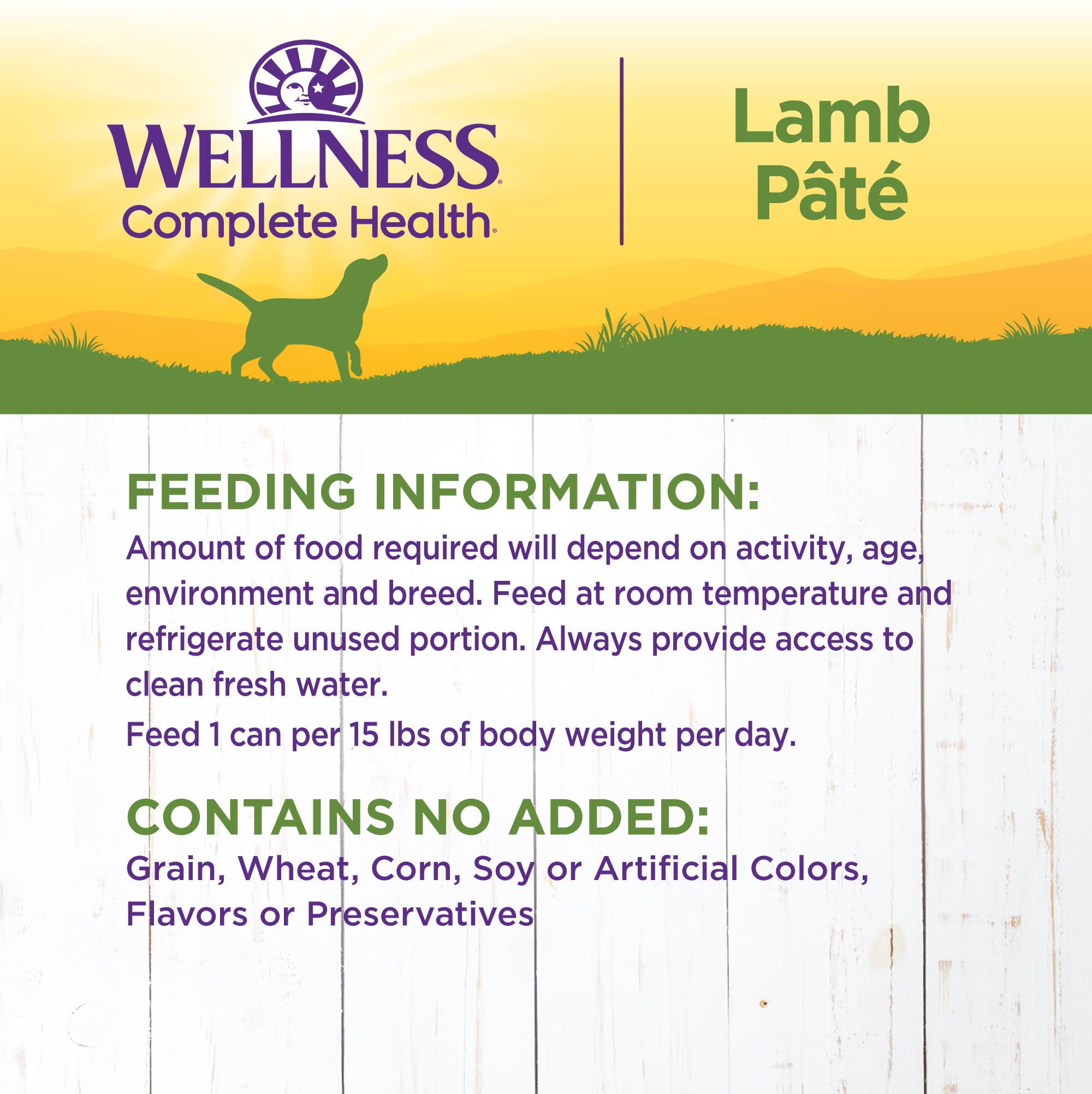 Twelve 12.5 oz cans per pack for convenient feeding with Wellness Pate
