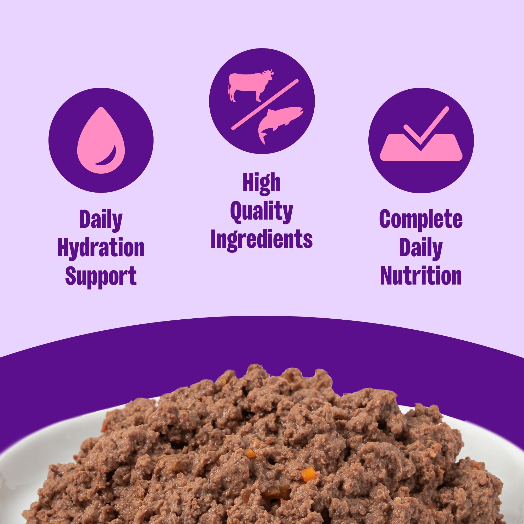 Wellness Complete Health Pate cat food served in a bowl for cats.