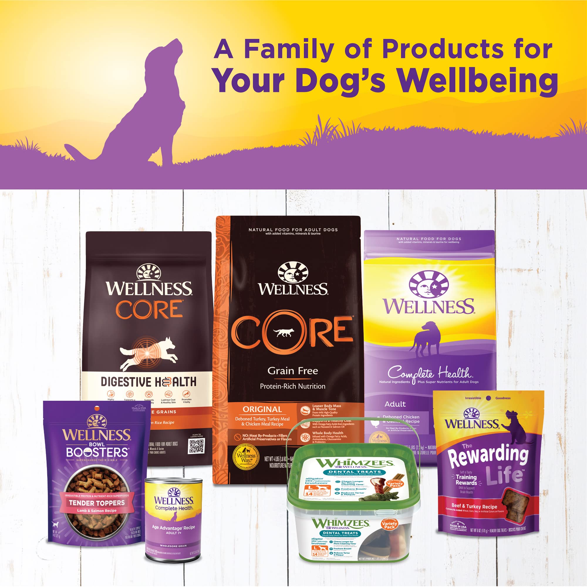 Wellness Complete Health Pate Age Advantage production image shows USA-made facility and non-GMO ingredients.