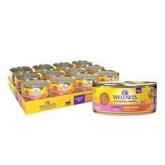 Wellness kitten pate in a bowl showing chicken entree for hydration and protein