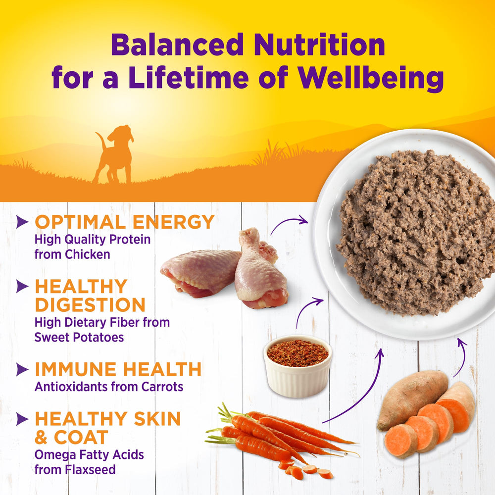 Wellness Complete Health Pate Puppy label emphasizes no corn or soy