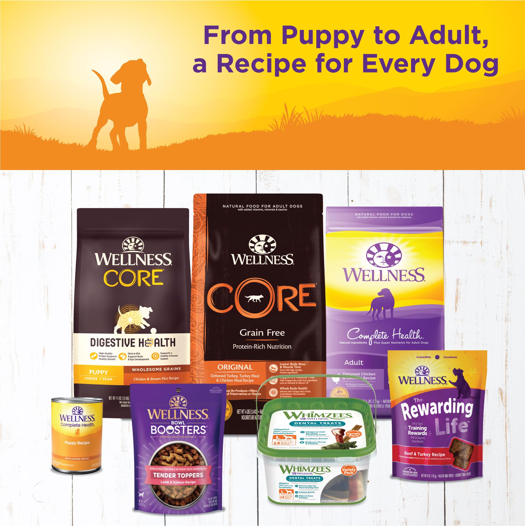 Wellness Complete Health Pate Puppy can close-up with real ingredients