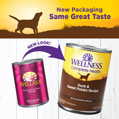 Smooth pate texture highlighted for Wellness Complete Health Pate, appealing to picky eaters.