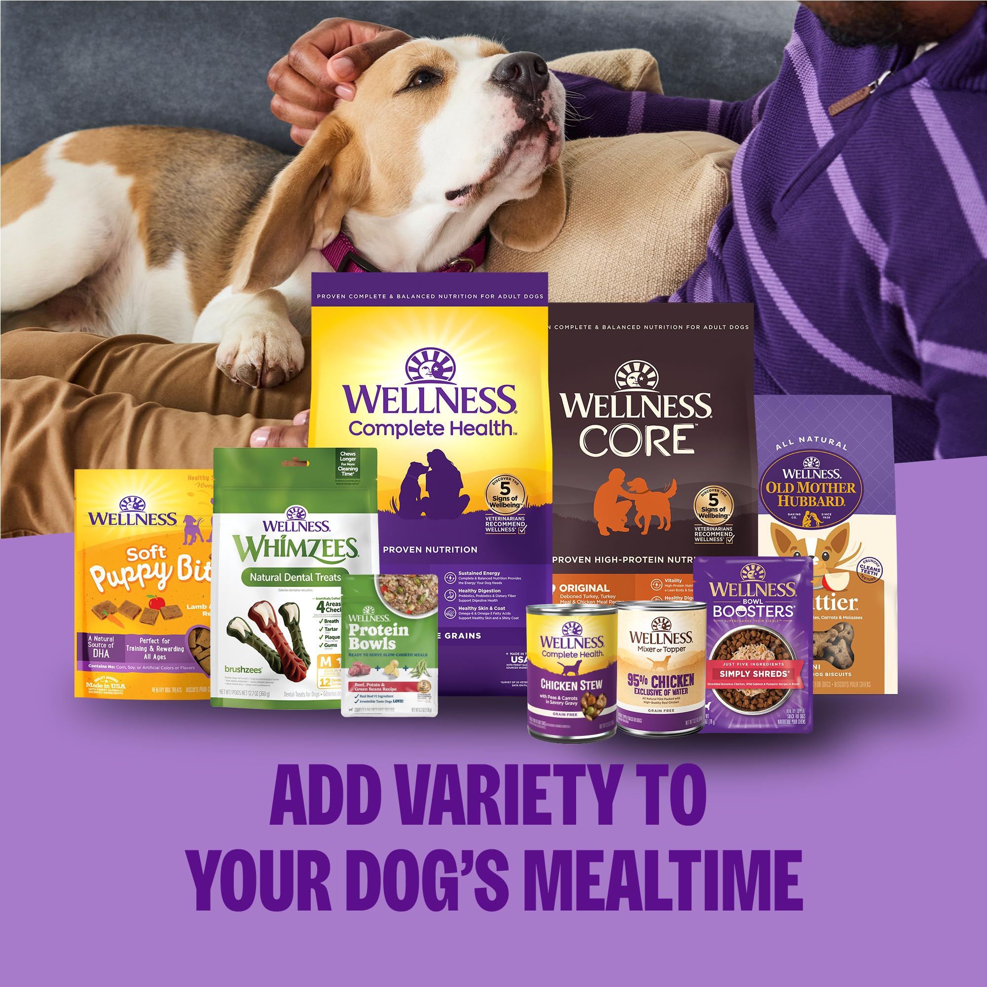 Loved family dog savoring a whitefish recipe bowl for daily meals