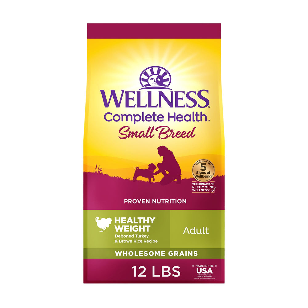 Wellness Complete Health front label image shows a wholesome small-breed formula for daily energy.