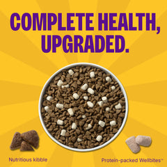 Wellness Complete Health+ kibble with freeze-dried Wellbites in a bowl