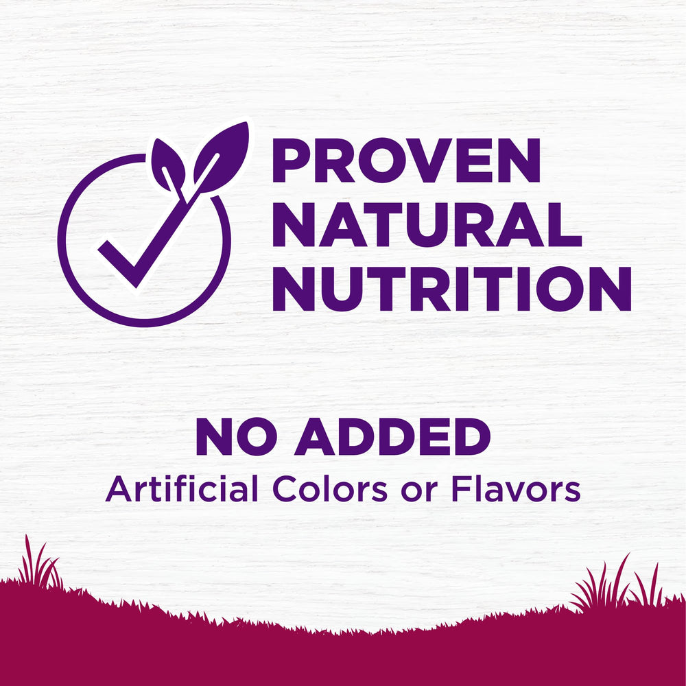 Wellness Complete Health no grains claim in grain-free recipe for digestive comfort.