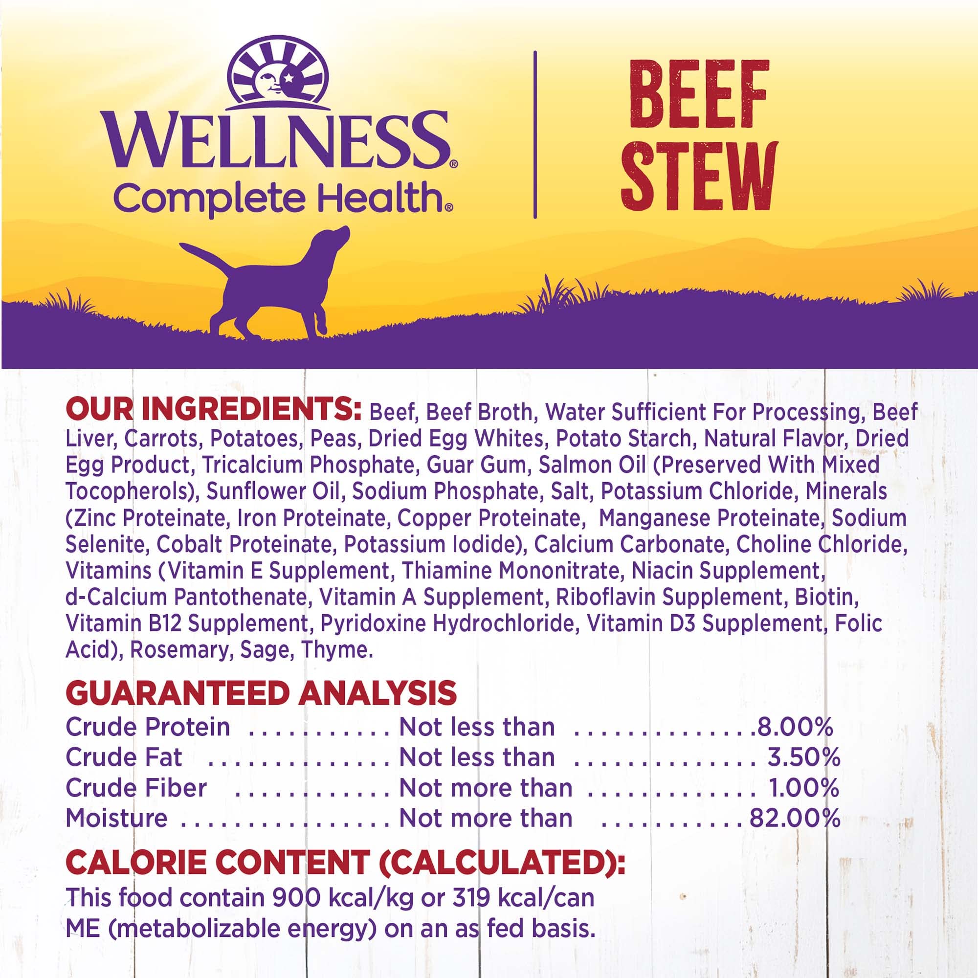 Omega fatty acids from salmon oil support skin and coat in Wellness Stew