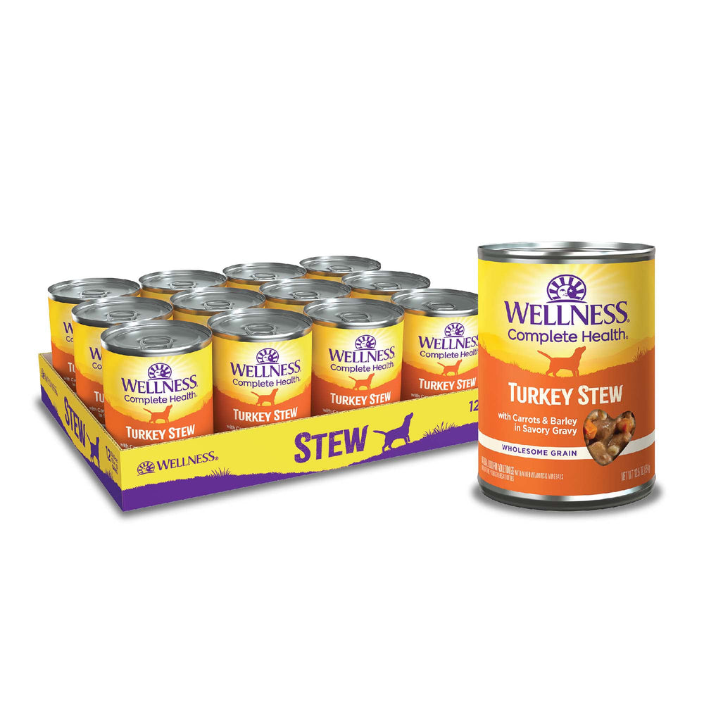 Wellness Complete Health Stew turkey chunks in gravy for a savory meal