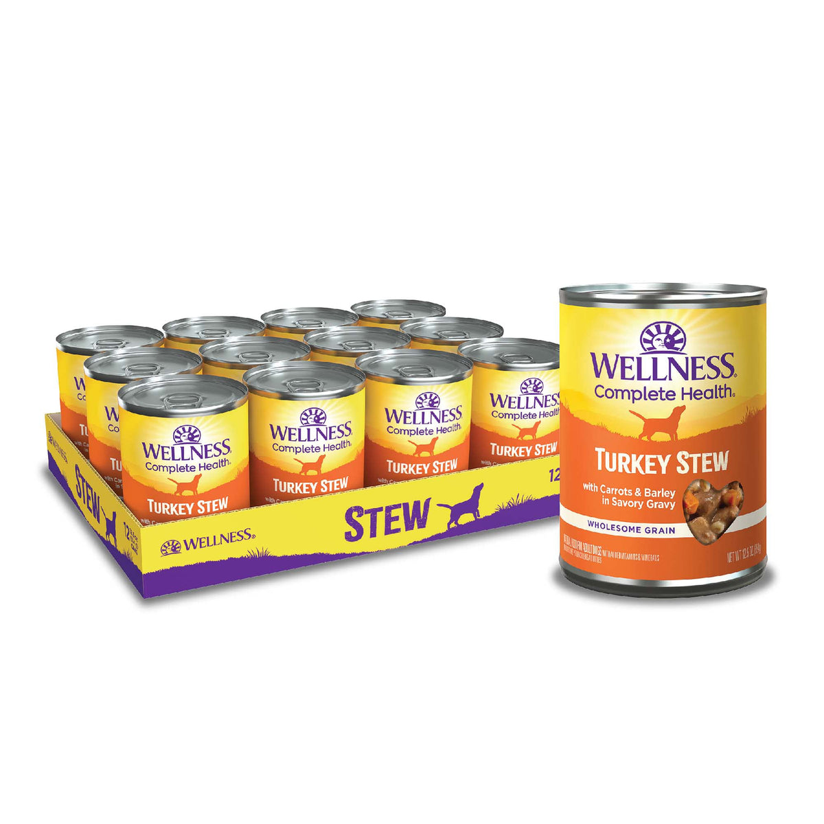 Wellness Complete Health Stew turkey chunks in gravy for a savory meal