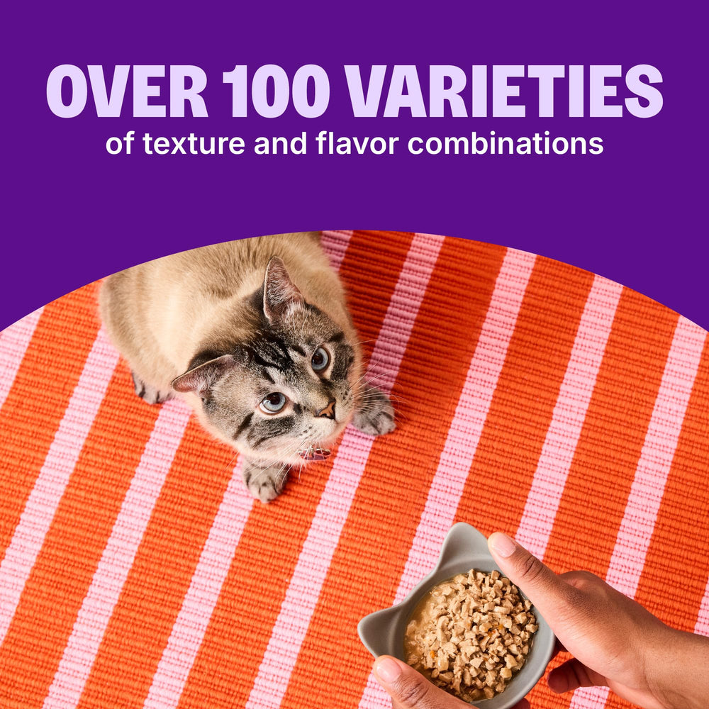 Wellness CORE chicken liver shreds in sauce highlighting texture for cats.