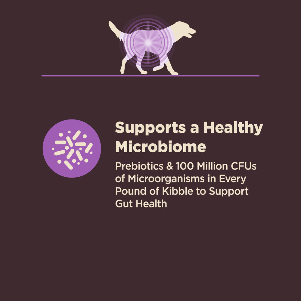 Includes glucosamine and chondroitin for joints and hips support.
