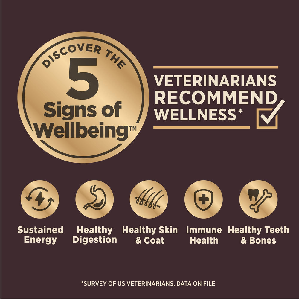 Wellness CORE Digestive Health small-breed bag back panel with probiotic information