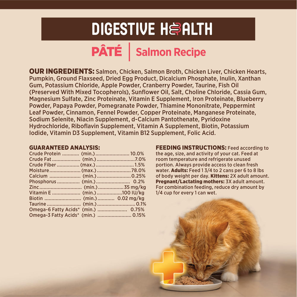 Wellness CORE+ Digestive Health Salmon Pate can be portioned easily for regular meals.