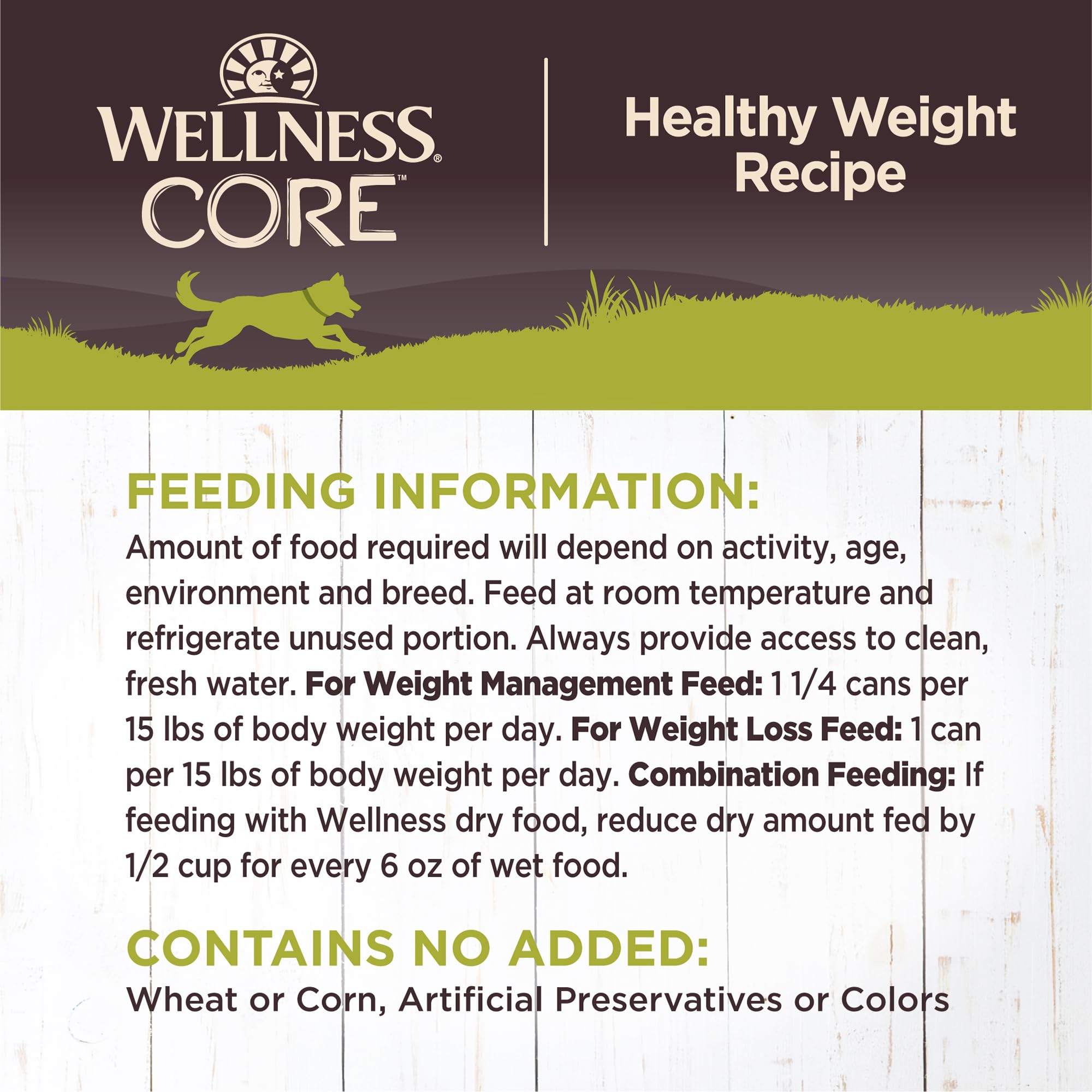 Wellness CORE Healthy Weight Pate packaging displays pack of 12 cans