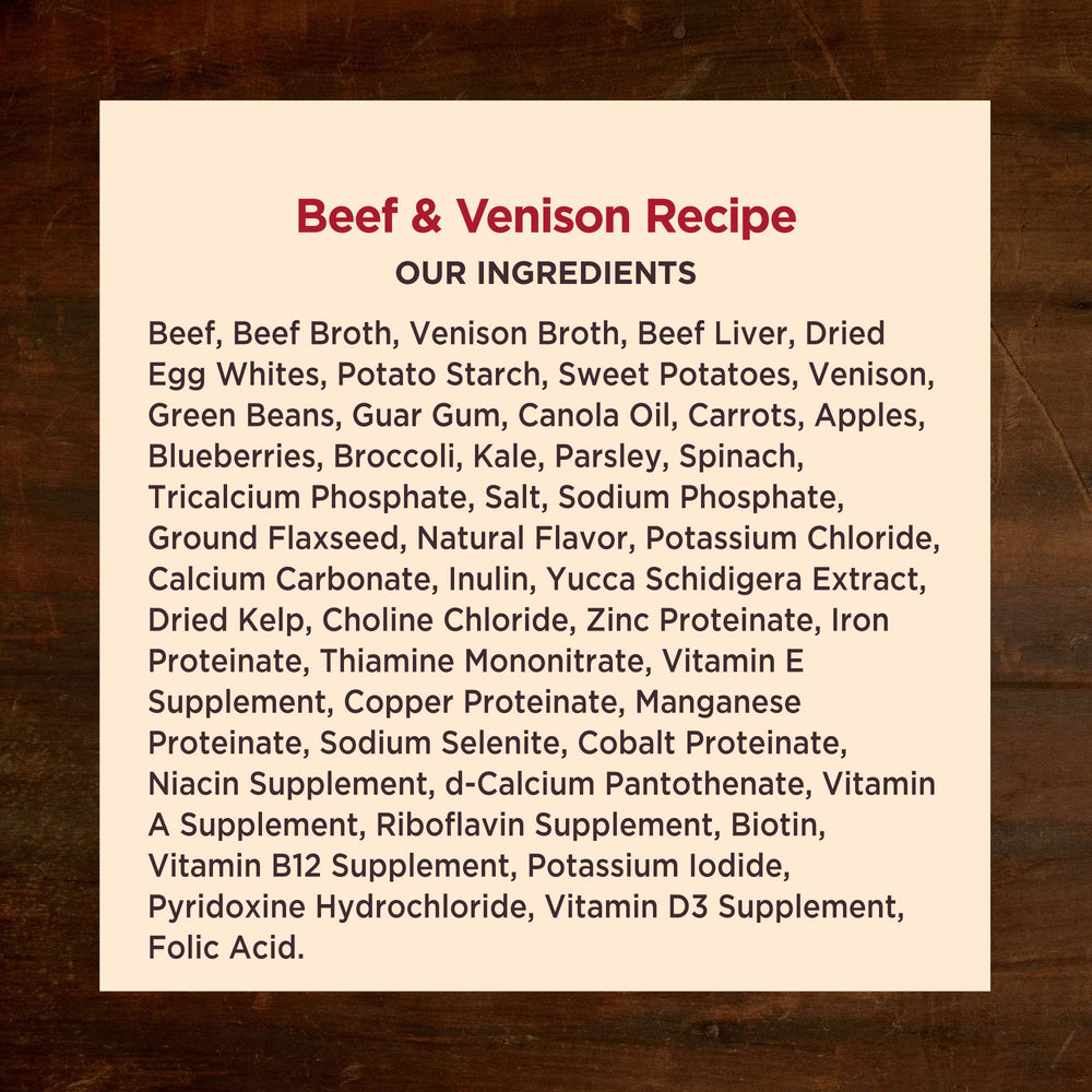 Wellness CORE Hearty Cuts no corn wheat soy formula.