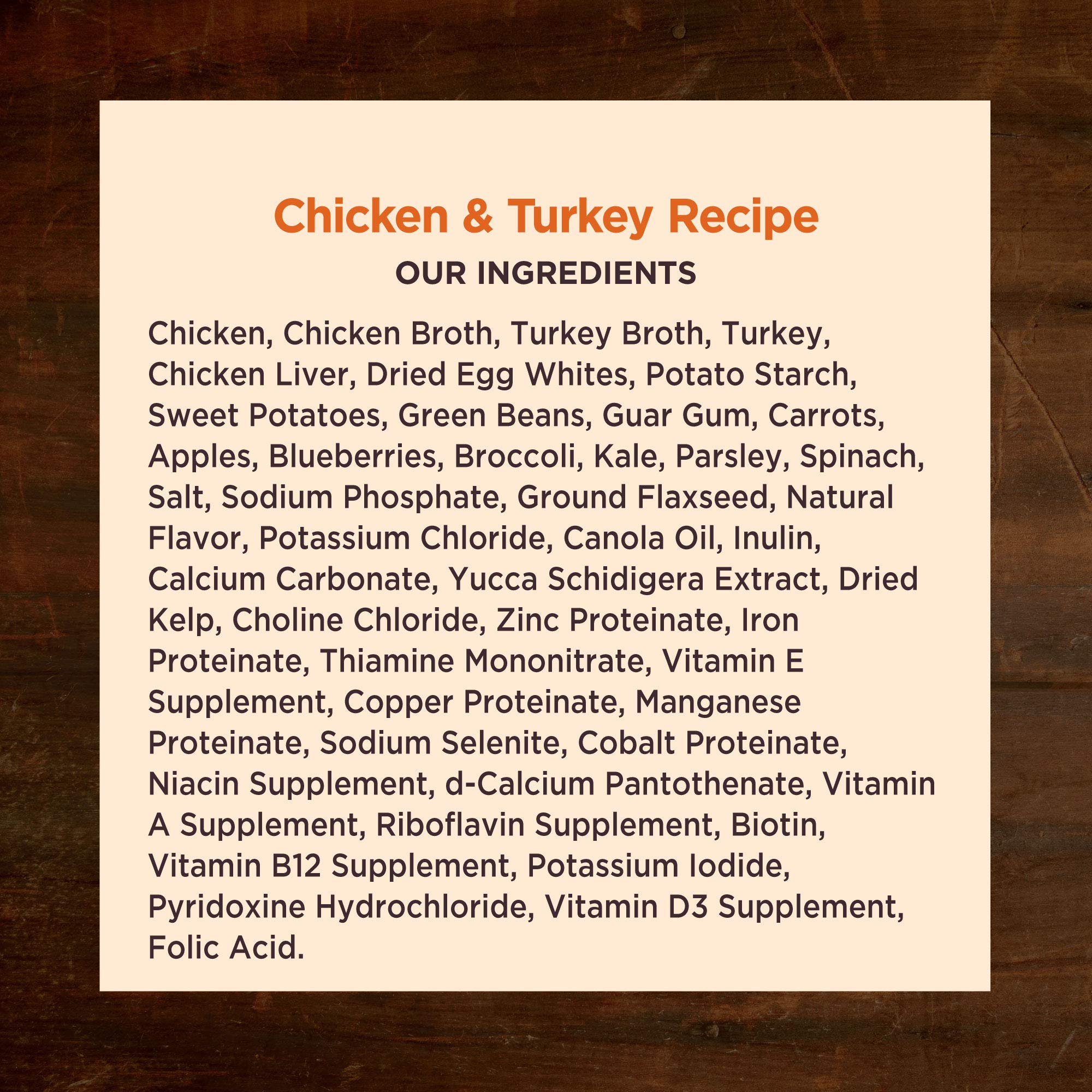 Wellness CORE Hearty Cuts grain-free formula excludes corn, wheat, and soy.