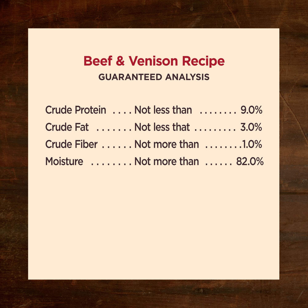 Wellness CORE Hearty Cuts real beef venison pieces for adult dogs.