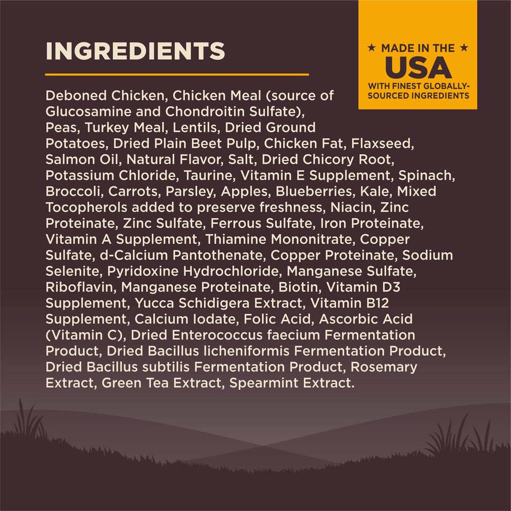 Chicken protein on Wellness CORE puppy food highlights premium protein for lean mass.