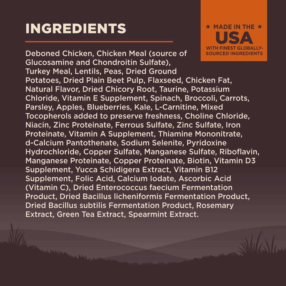 Wellness CORE Large Breed Puppy joint-support label featuring glucosamine and chondroitin benefits.