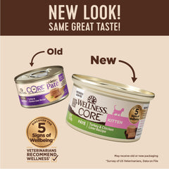 Wellness Core kitten pate served in a bowl showing smooth texture and palatable appeal.
