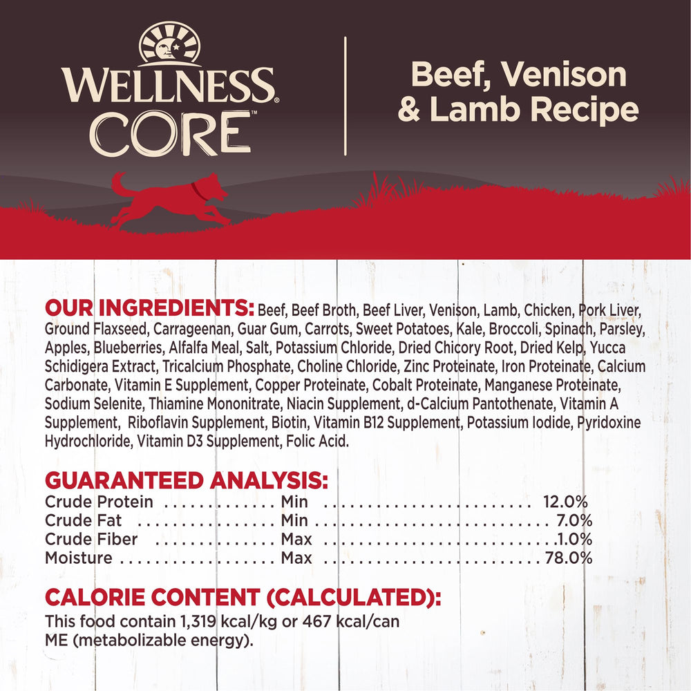 Wellness CORE pate close-up reveals smooth texture your dog will likely savor