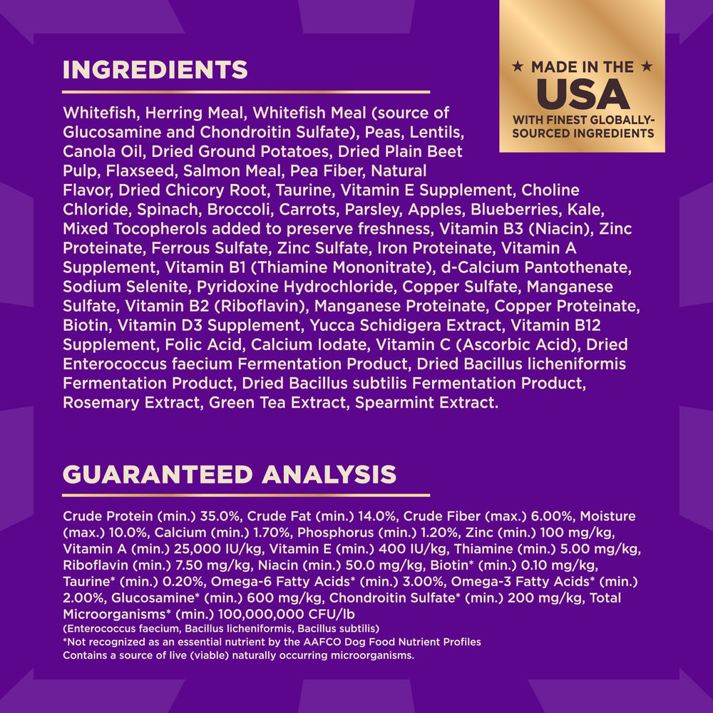 Wellness CORE+ glucosamine joints support in dog food.