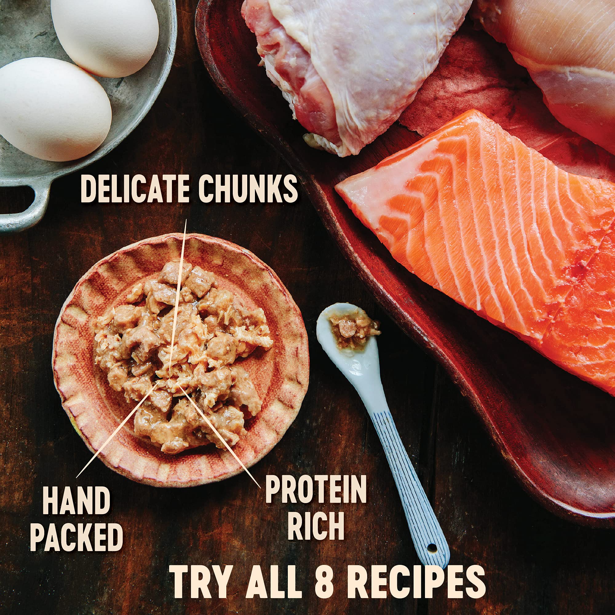 Wellness CORE Signature Selects 5.3oz cans show grain-free, protein-rich formula.