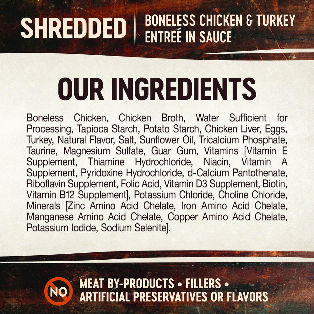 Wellness CORE Signature Selects close-up of shredded meat texture.