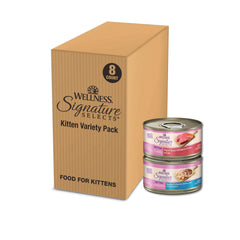 Wellness CORE Signature Selects kitten variety pack can shows grain-free protein for kittens