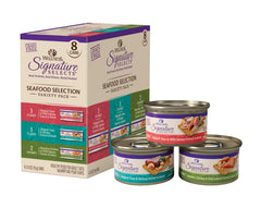 Wellness CORE Signature Selects front label shows tuna and shrimp recipes for protein-rich meals.