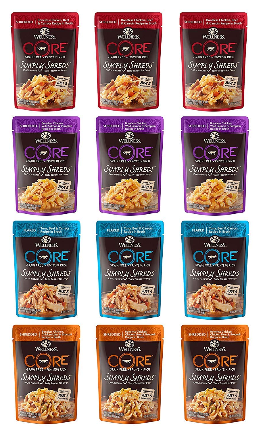 Wellness Core Simply Shreds dog cookie provides a grain-free treat option.