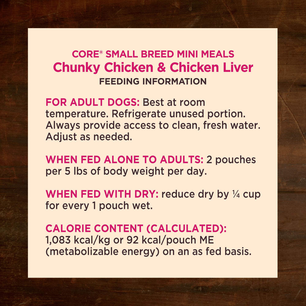 Wellness Core small-breed meal satisfies cravings with hearty gravy