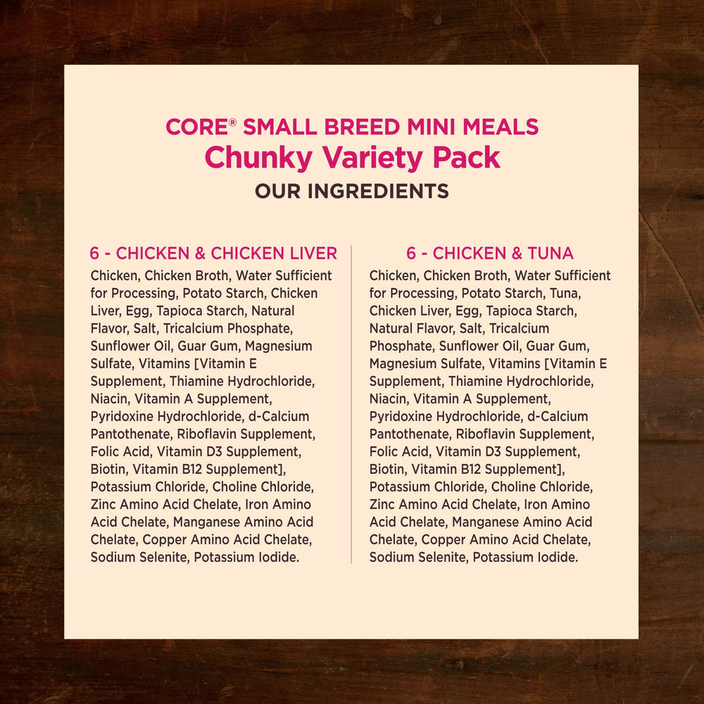 Wellness Core small breed no corn wheat or soy for natural nutrition