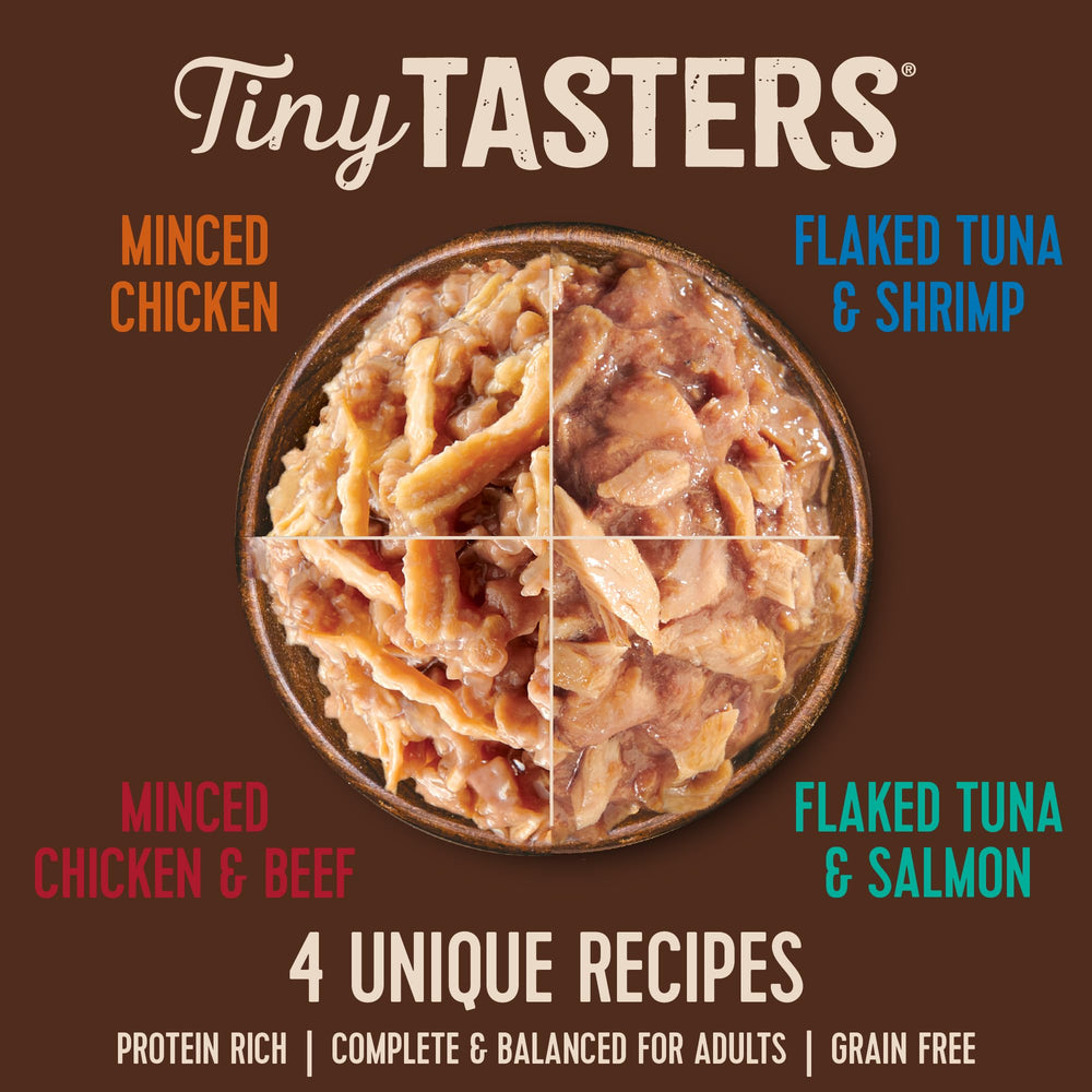 Wellness CORE Tiny Tasters chicken beef pouch with savory protein balance