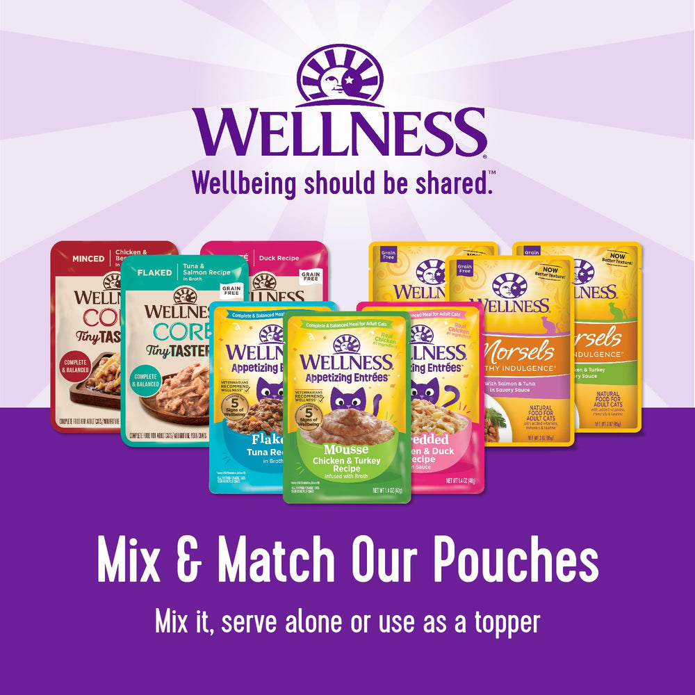 Wellness CORE Tiny Tasters tuna-salmon ingredients highlight real protein
