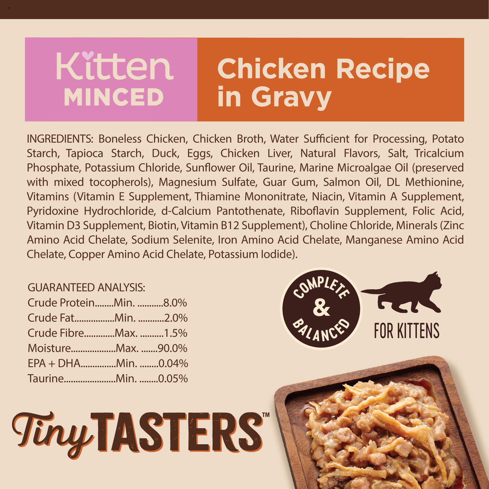 Wellness Core Tiny Tasters kitten chicken recipe with high-quality protein