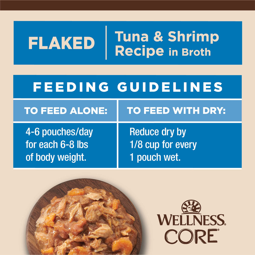 Wellness CORE Tiny Tasters pack-12-pouches practical, mess free cat meal routine