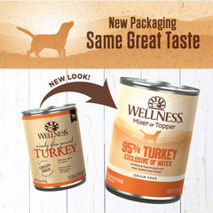 Wellness 95% Turkey Pate close-up emphasizes smooth texture for easy mixing