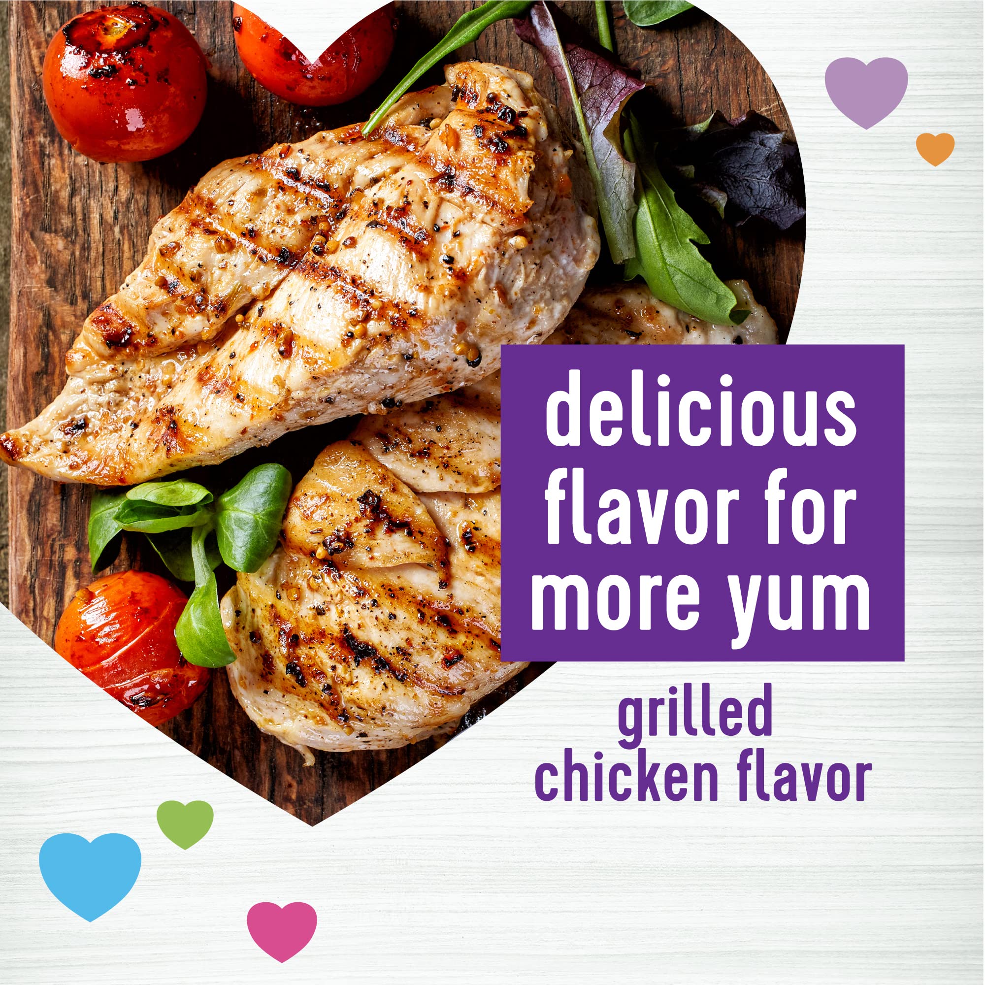 Wellness Grilled Chicken Soft Chews bottle close-up highlighting quality ingredients